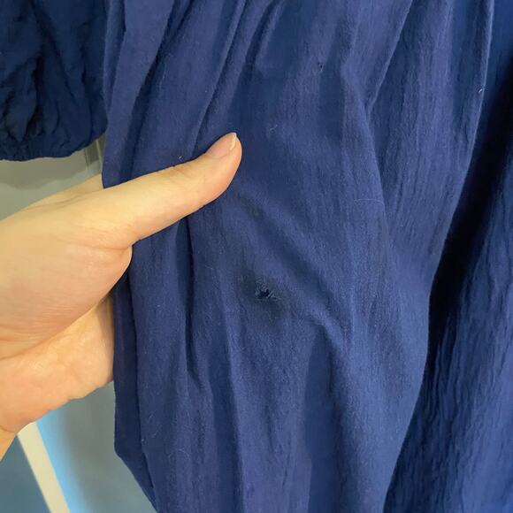 Chasing Unicorns Women's Size Small Blue Running Down A Dream Maxi Dress - Picture 11 of 12